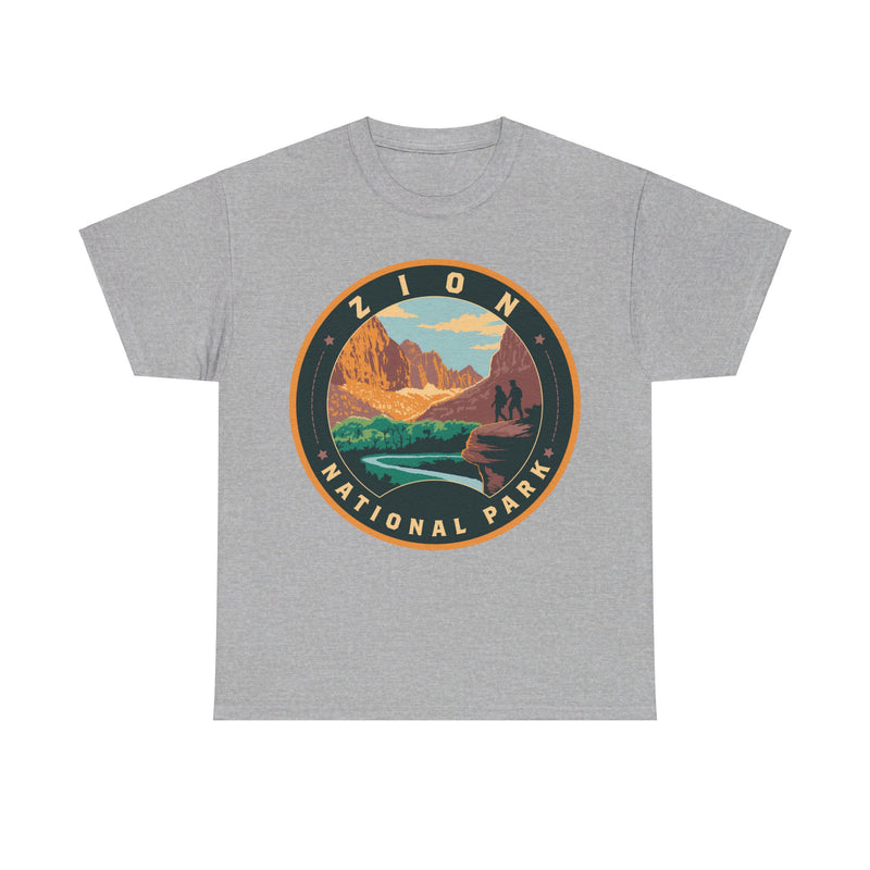 Load image into Gallery viewer, Zion National Park Utah Round Logo T-shirt