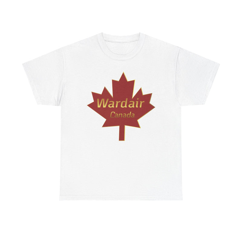 Load image into Gallery viewer, Wardair Canadian Maple Leaf Red Gold Charter Airline Vintage T-shirt