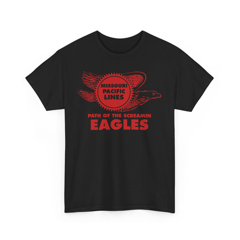 Load image into Gallery viewer, Missouri Pacific Lines Screaming Eagles Railroad Logo Vintage T-Shirt