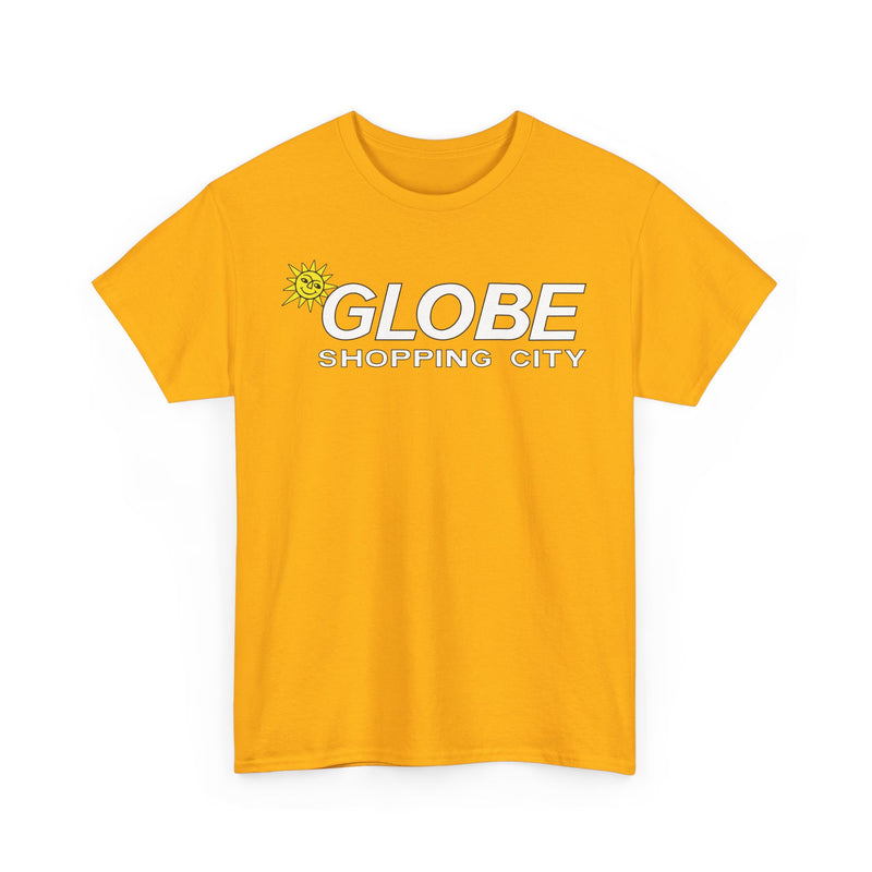 Load image into Gallery viewer, Globe Shopping City Sun Logo Vintage Mall Center T-Shirt