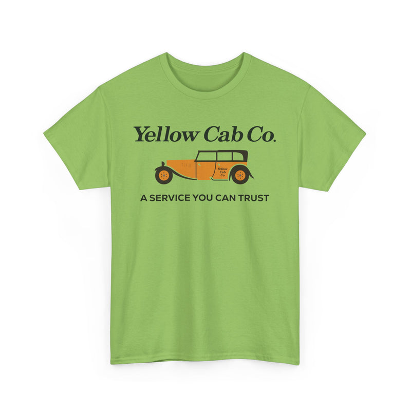 Load image into Gallery viewer, Yellow Cab Co A Service You Can Trust Vintage Taxi Logo Retro T-shirt