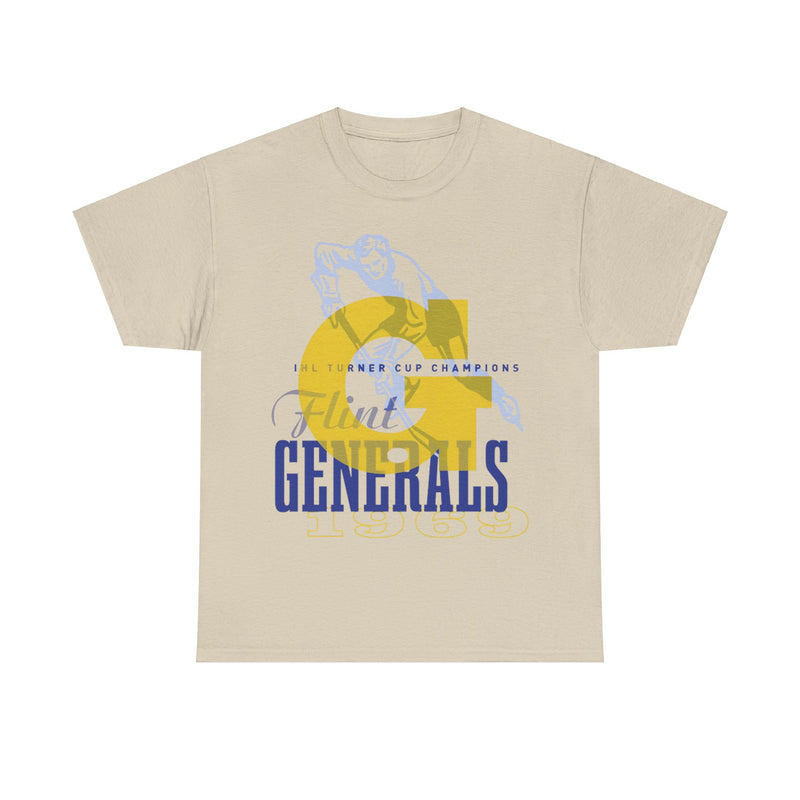 Load image into Gallery viewer, Flint Generals Michigan Est 1969 Hockey Team T-shirt