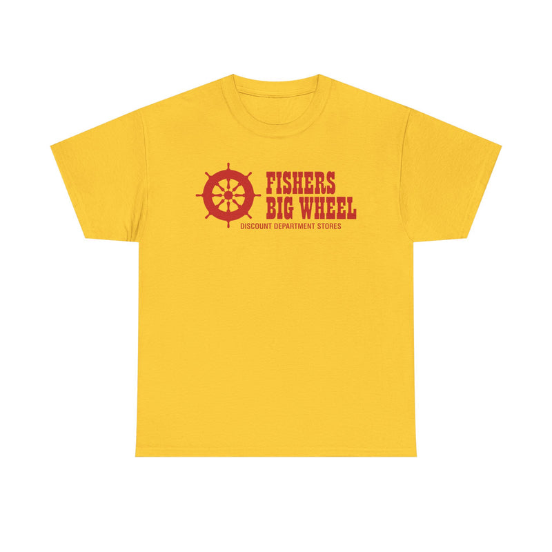 Load image into Gallery viewer, Fishers Big Wheel Discount Department Stores Ship Logo T-Shirt