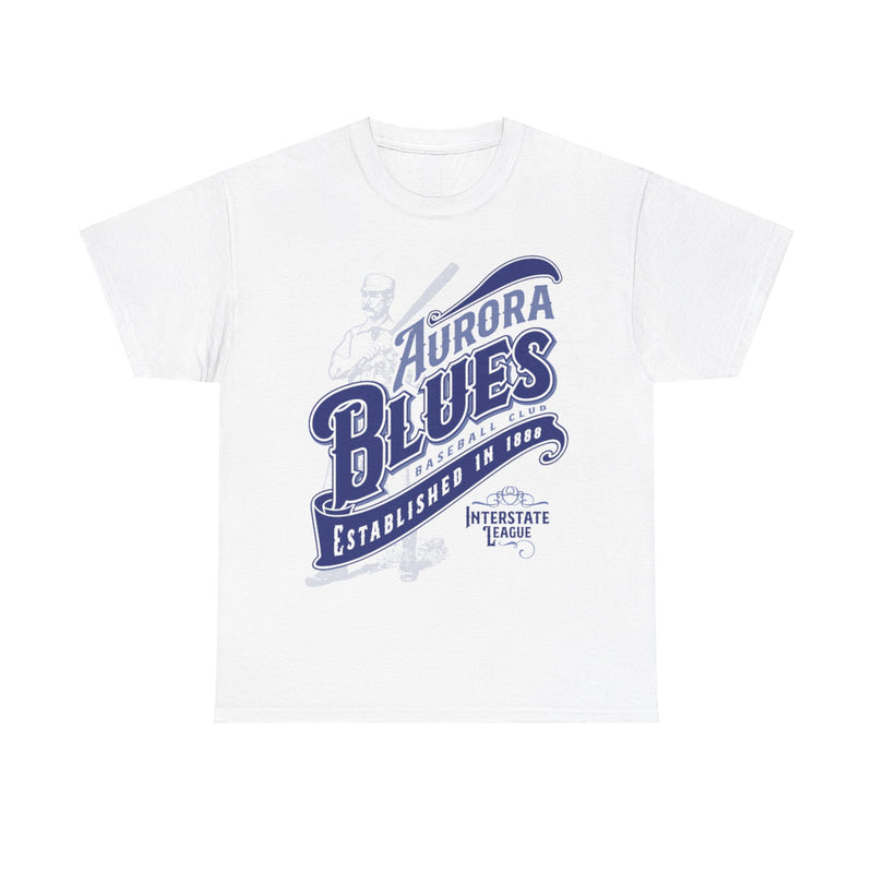 Load image into Gallery viewer, Aurora Blues Est 1888 Illinois Baseball T-shirt