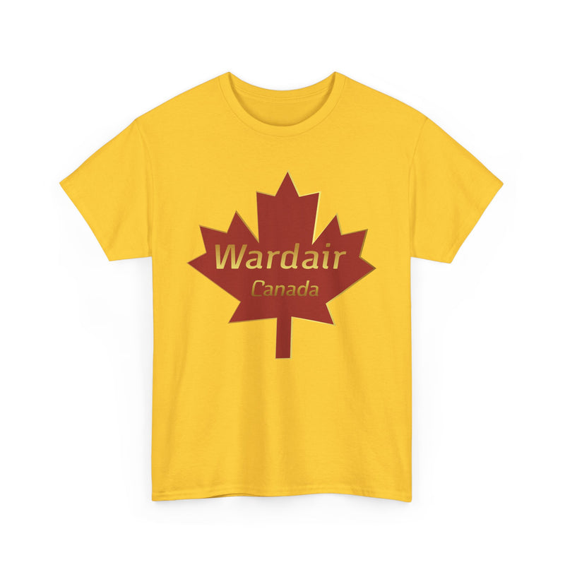 Load image into Gallery viewer, Wardair Canadian Maple Leaf Red Gold Charter Airline Vintage T-shirt