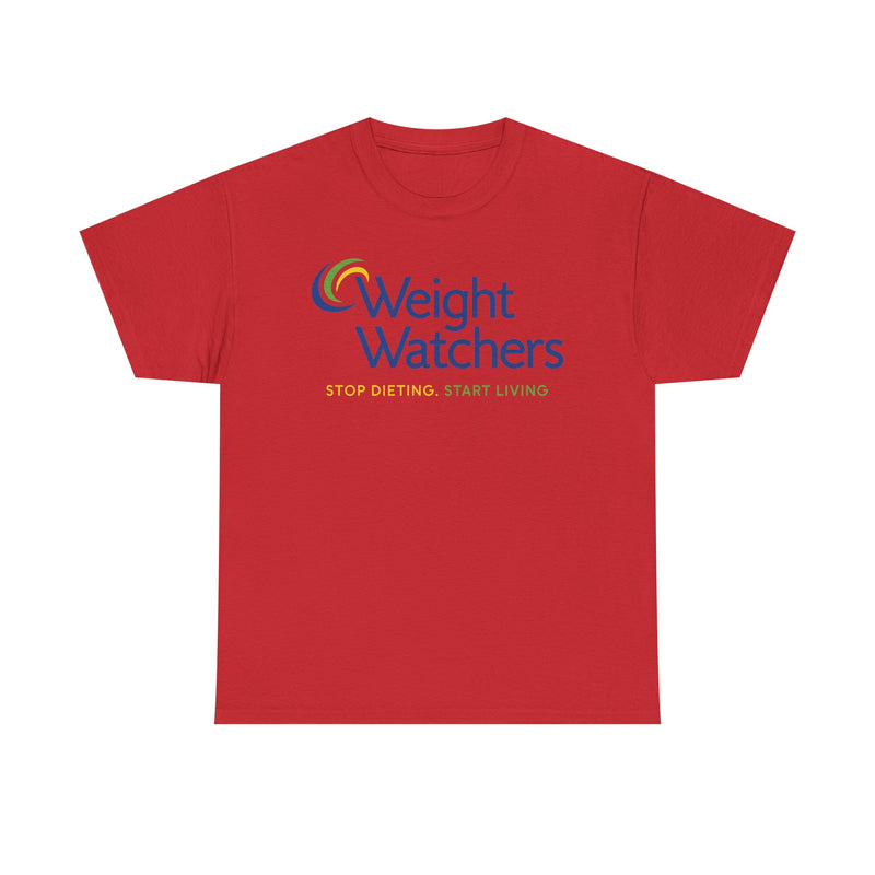 Load image into Gallery viewer, Weight Watchers Blue Green Yellow Logo Stop Dieting Start Living T-shirt