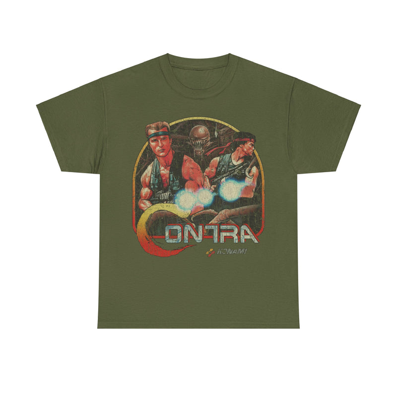 Load image into Gallery viewer, Contra 1987 Video Game Distressed Print T-shirt