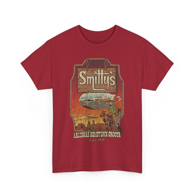 Load image into Gallery viewer, Smittys Arizona Sunset 1964 Grocery Cowboy T-shirt