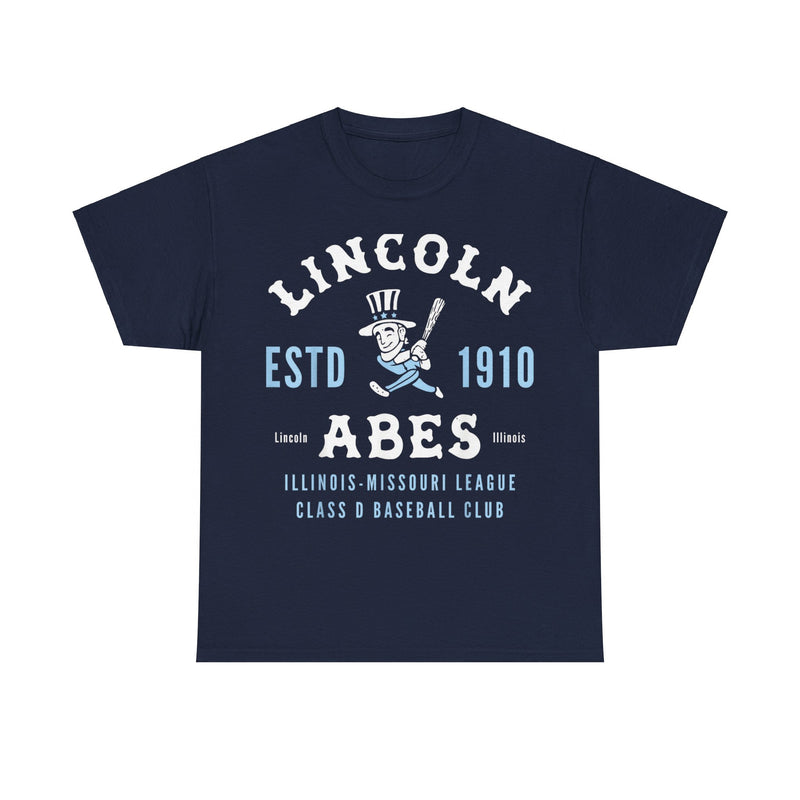 Load image into Gallery viewer, Lincoln Abes Est 1910 Illinois Baseball T-shirt
