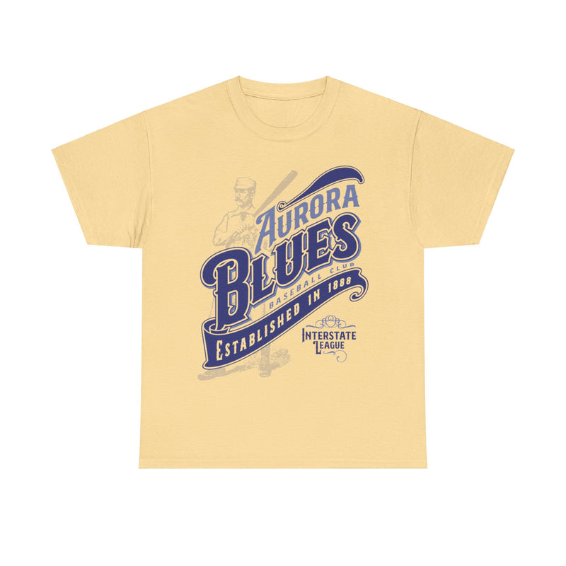 Load image into Gallery viewer, Aurora Blues Est 1888 Illinois Baseball T-shirt