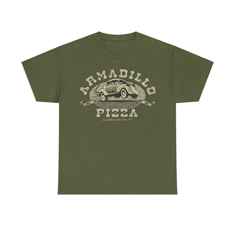 Load image into Gallery viewer, Armadillo Pizza Restaurant 1988 Distressed Print T-shirt
