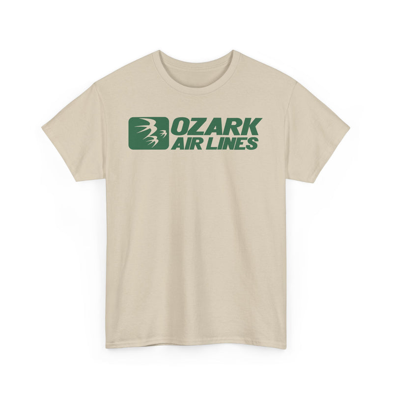 Load image into Gallery viewer, Ozark Airlines Green Logo Regional Aviation Collectible Nostalgia T-shirt