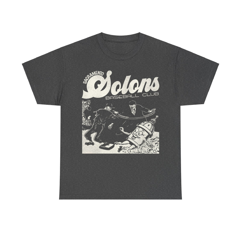 Load image into Gallery viewer, Sacramento Solons White Logo Nostalgic Retro Baseball Team T-shirt