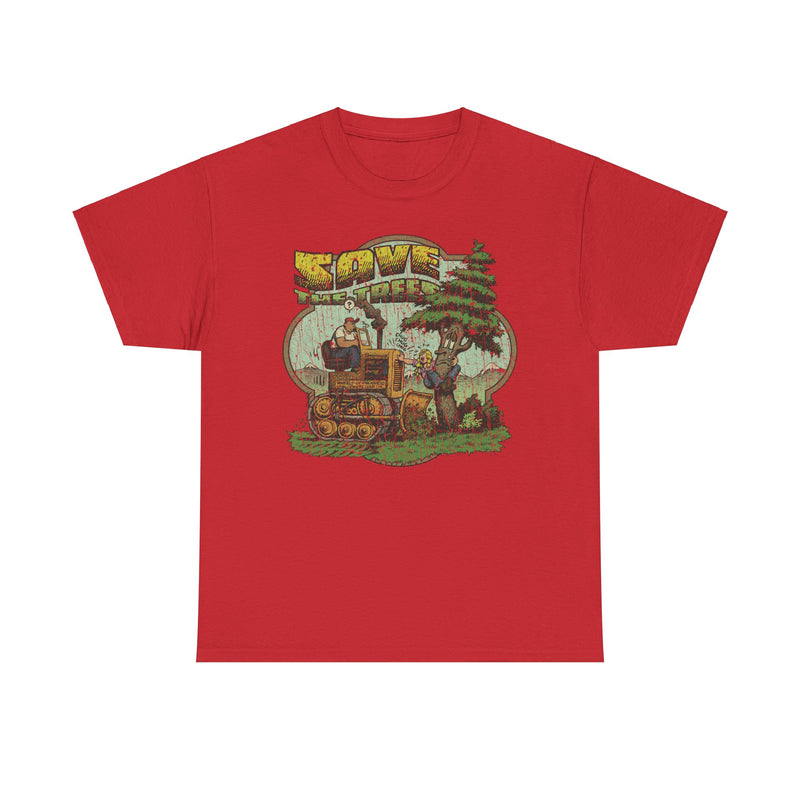 Load image into Gallery viewer, Save The Trees 1973 Chipko Environmentalist Political Movement Cartoon T-shirt