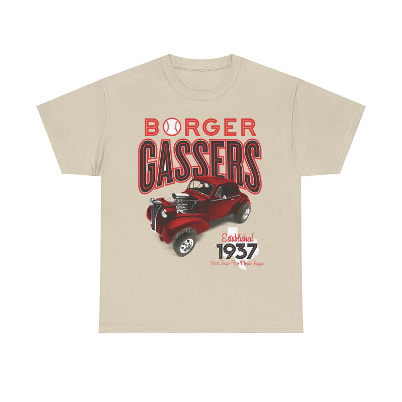 Load image into Gallery viewer, Borger Gassers Est 1937 Texas Baseball T-shirt