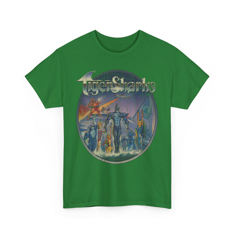 Load image into Gallery viewer, TigerSharks 1987 Action War Adventure Movie T-shirt