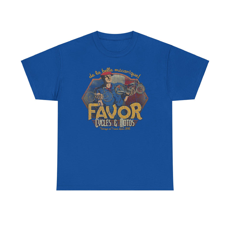 Load image into Gallery viewer, Favor Cycles Motos de la Belle Mcanique Bicycle T-shirt