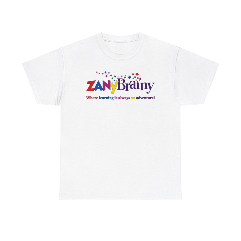 Load image into Gallery viewer, Zany Brainy Store Logo T-Shirt: “Where Learning Is Always an Adventure”