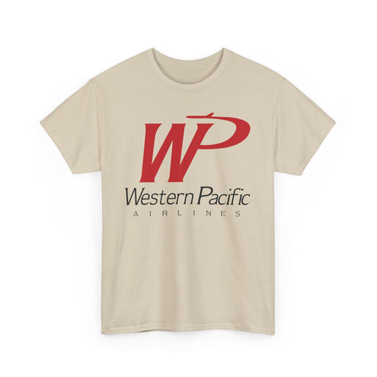Western Pacific Airlines Vintage American Carrier Logo Classic Travel T-shirt