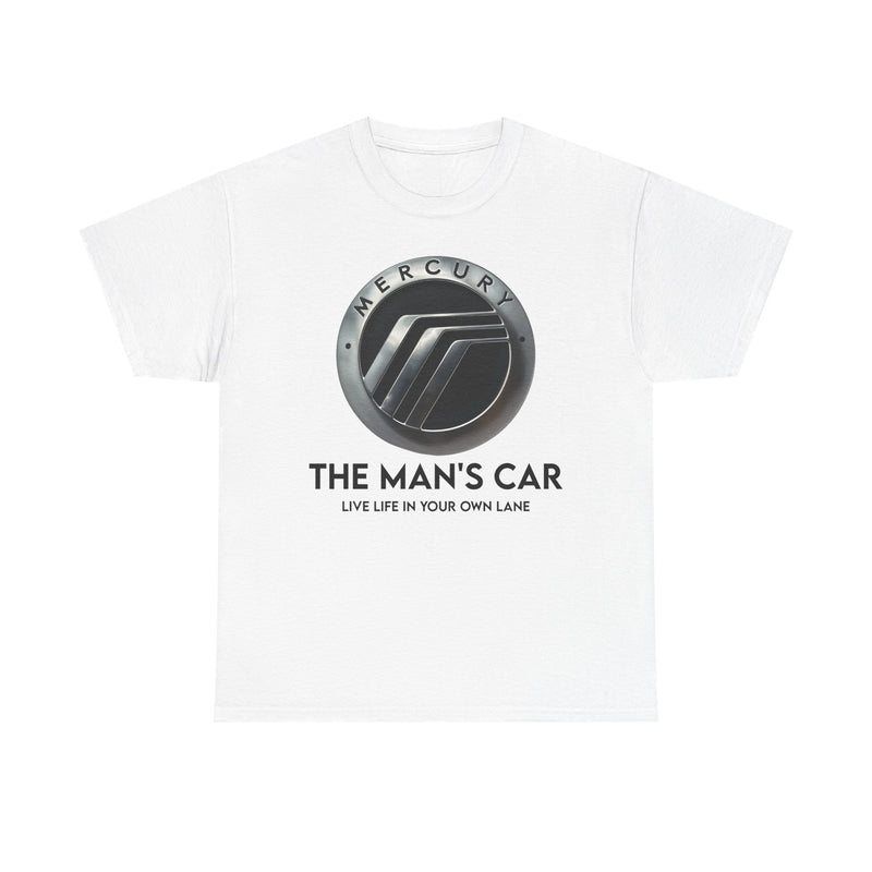 Load image into Gallery viewer, Mercury The Man's Car Live Life In Your Own Lane Silver T-shirt