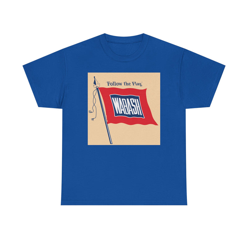 Load image into Gallery viewer, Wabash Follow The Flag Vintage Railroad Logo Train T-Shirt