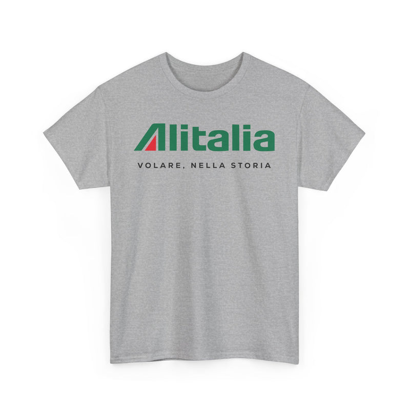 Load image into Gallery viewer, Alitalia Volare Nella Storia Vintage Italian Airline Logo Aviation T-shirt