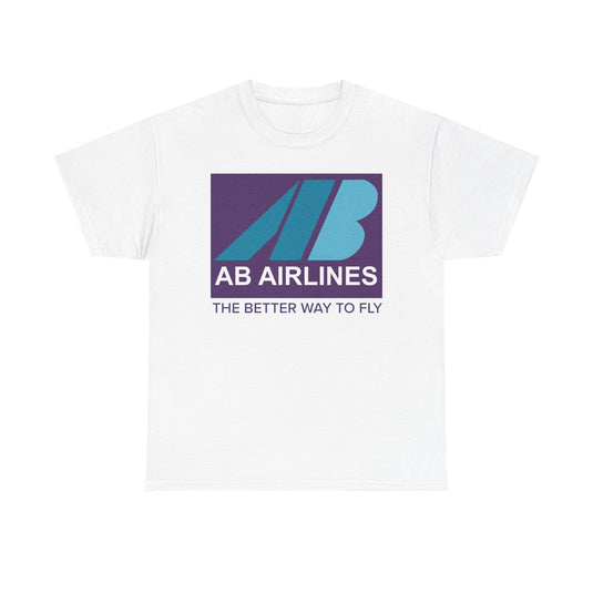 AB Airlines The Better Way to Fly Vintage Airline Logo Aviation T-shirt