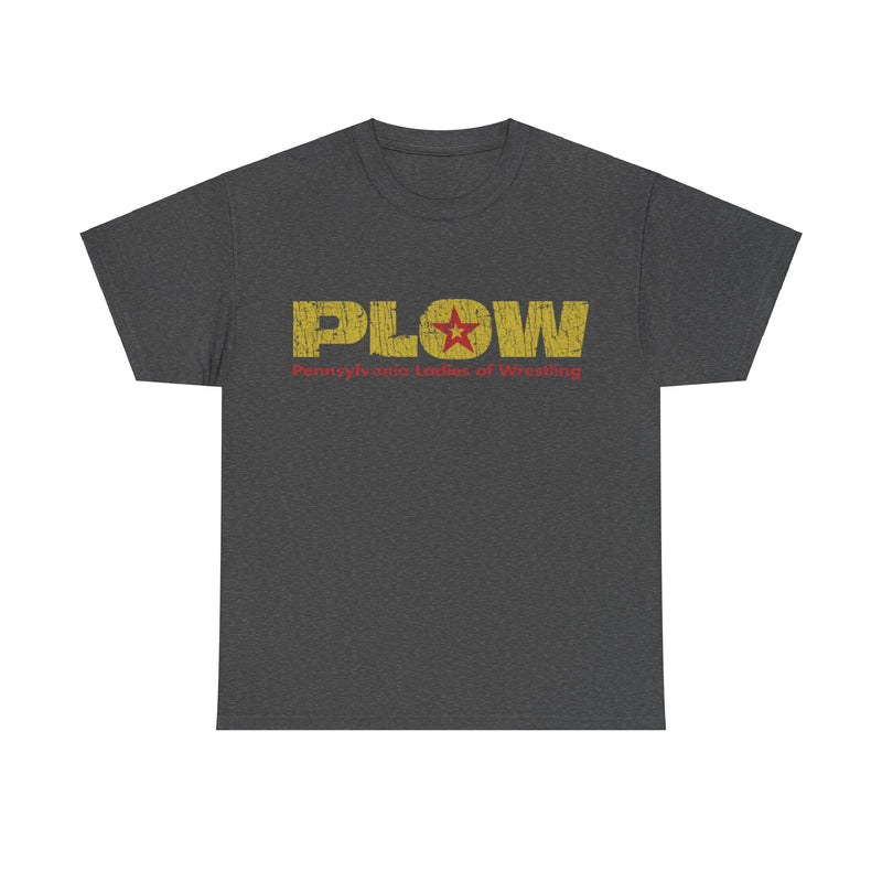 Load image into Gallery viewer, PLOW Pennsylvania Ladies Wrestling 1986 Distressed Print T-shirt