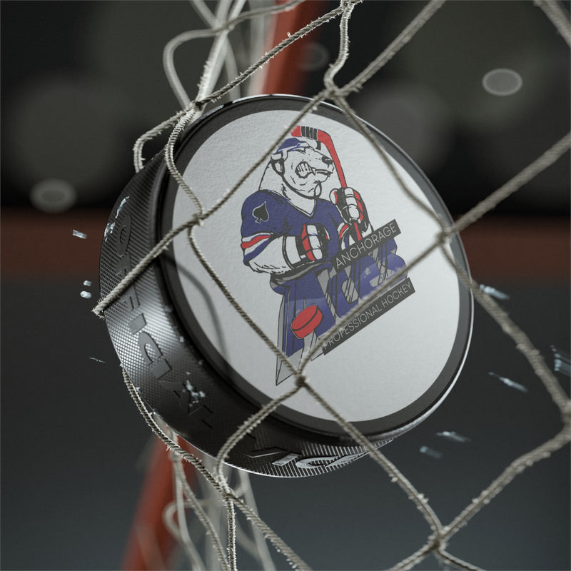 Load image into Gallery viewer, Anchorage Aces Mascot Logo Hockey Puck