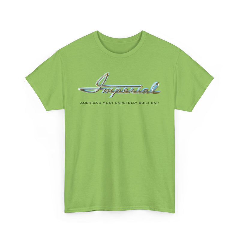 Load image into Gallery viewer, Imperial America's Most Carefully Built Car Chrome Script T-shirt