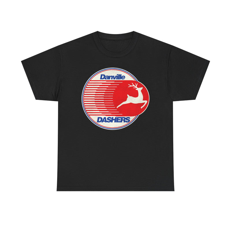 Load image into Gallery viewer, Danville Dashers Red Blue Logo Hockey Team T-shirt