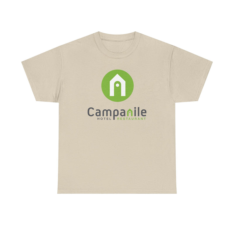 Load image into Gallery viewer, Campanile Restaurant T-Shirt - Fine Dining Industry Defunct Logo Tee
