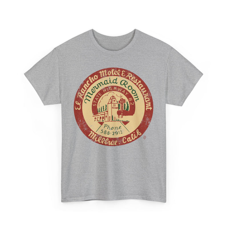 Load image into Gallery viewer, El Rancho Motel and Restaurant 1948 Millbrae California Restaurant T-shirt