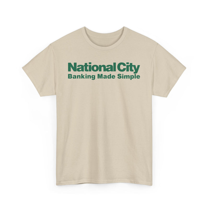 Load image into Gallery viewer, National City Banking Made Simple Financial Logo Bank Ohio T-Shirt