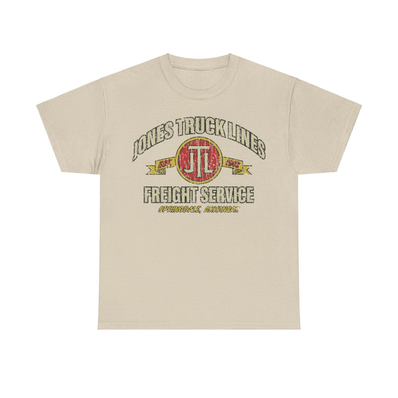 Load image into Gallery viewer, Jones Truck Lines Freight Service 1918 Trucking Distressed Print T-shirt