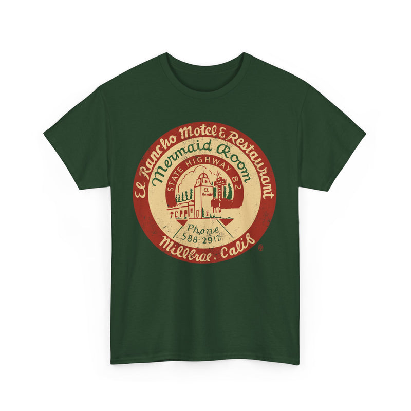 Load image into Gallery viewer, El Rancho Motel and Restaurant 1948 Millbrae California Restaurant T-shirt