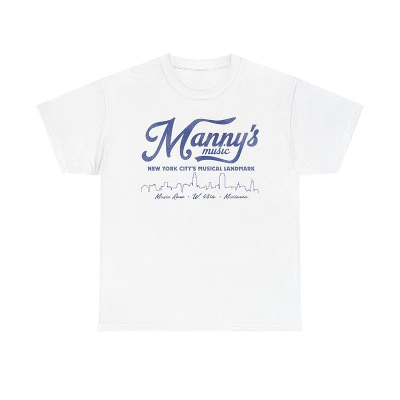 Load image into Gallery viewer, Mannys Music Store New York City Retro Nostalgic T-shirt