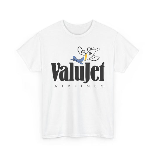ValuJet Airlines Cartoon Plane Character Vintage Florida Carrier T-shirt