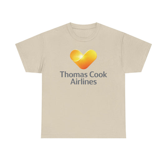 Thomas Cook Airlines Sunny Heart Logo Defunct Travel Company T-shirt