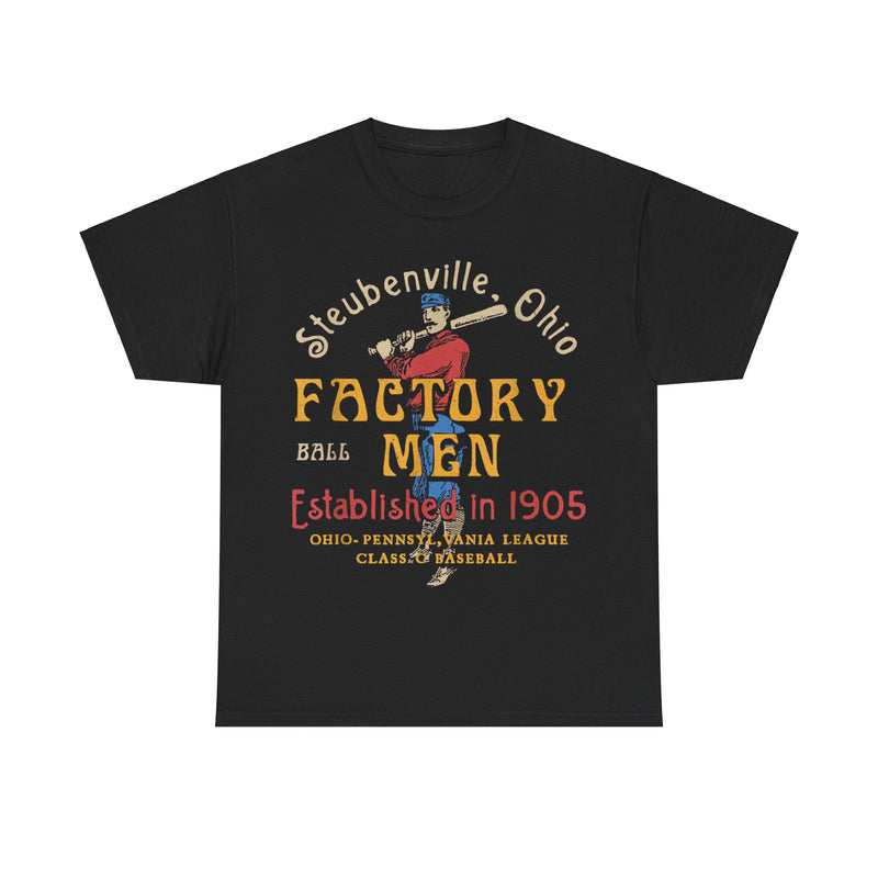 Load image into Gallery viewer, Steubenville Ohio Factory Men Nostalgic Retro Baseball Team T-shirt