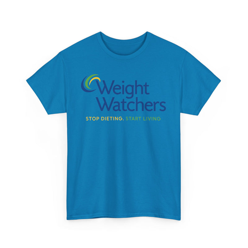 Load image into Gallery viewer, Weight Watchers Blue Green Yellow Logo Stop Dieting Start Living T-shirt