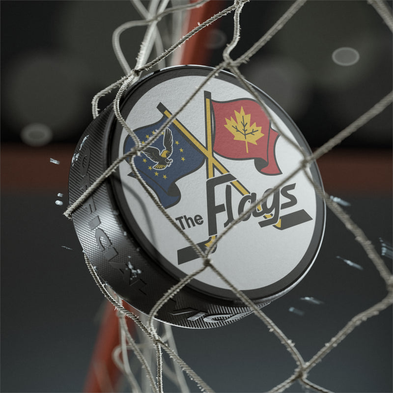 Load image into Gallery viewer, Port Huron Flags 1962-1981 Michigan Hockey Puck