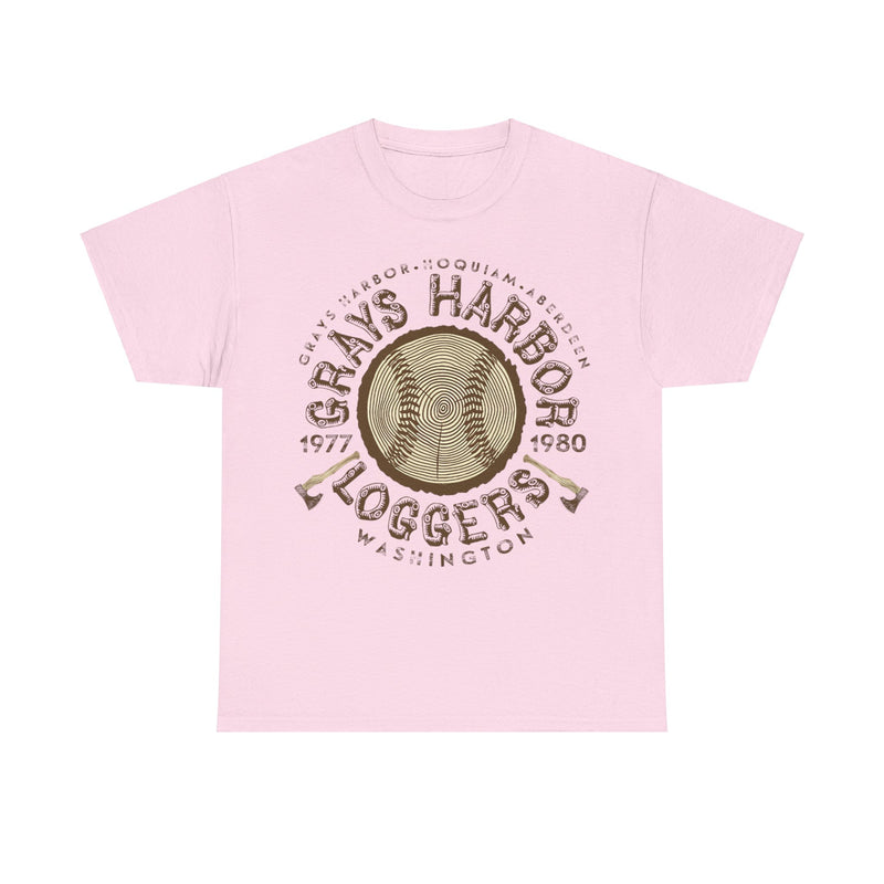 Load image into Gallery viewer, Grays Harbor Loggers Est 1977 Washington Baseball T-shirt