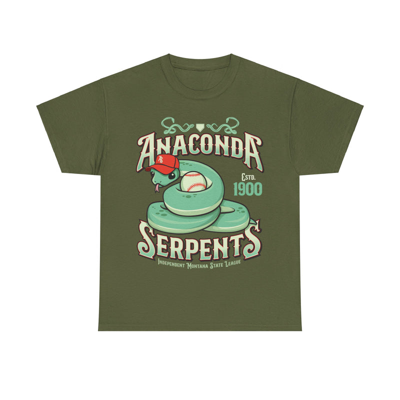 Load image into Gallery viewer, Anaconda Serpents Est 1900 Montana Baseball T-shirt