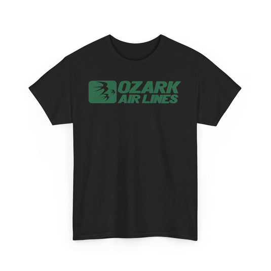 Ozark Airlines Green Logo Regional Aviation Collectible Nostalgia T-shirt