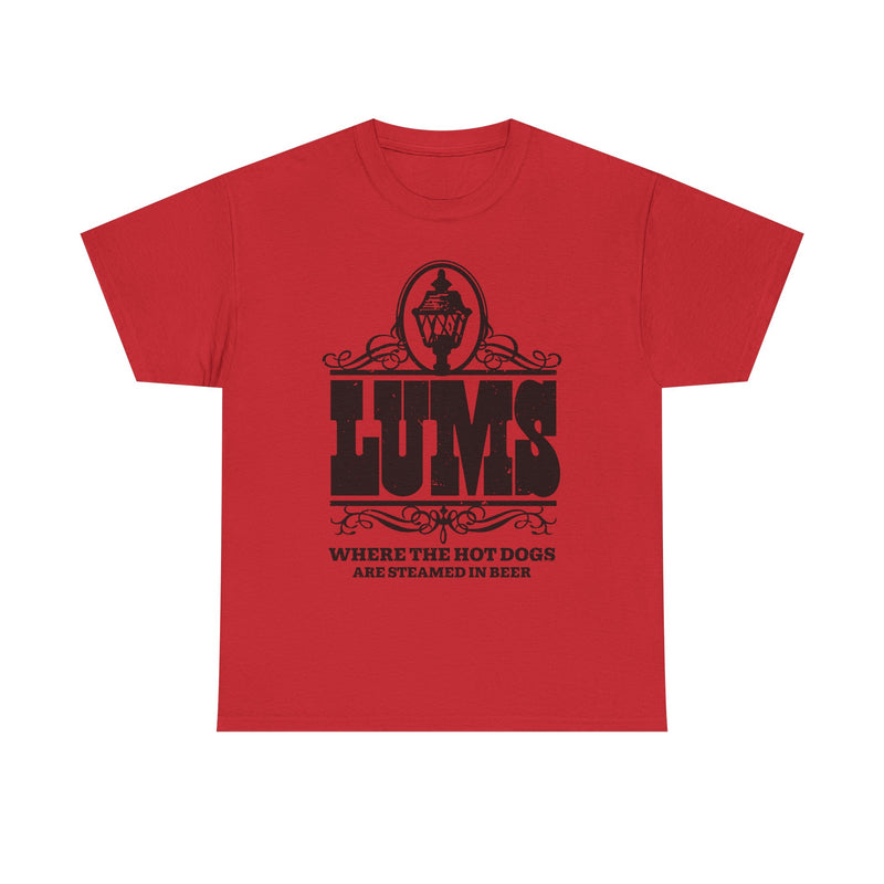 Load image into Gallery viewer, Lums Where Hot Dogs Are Steamed In Beer Vintage Logo T-Shirt