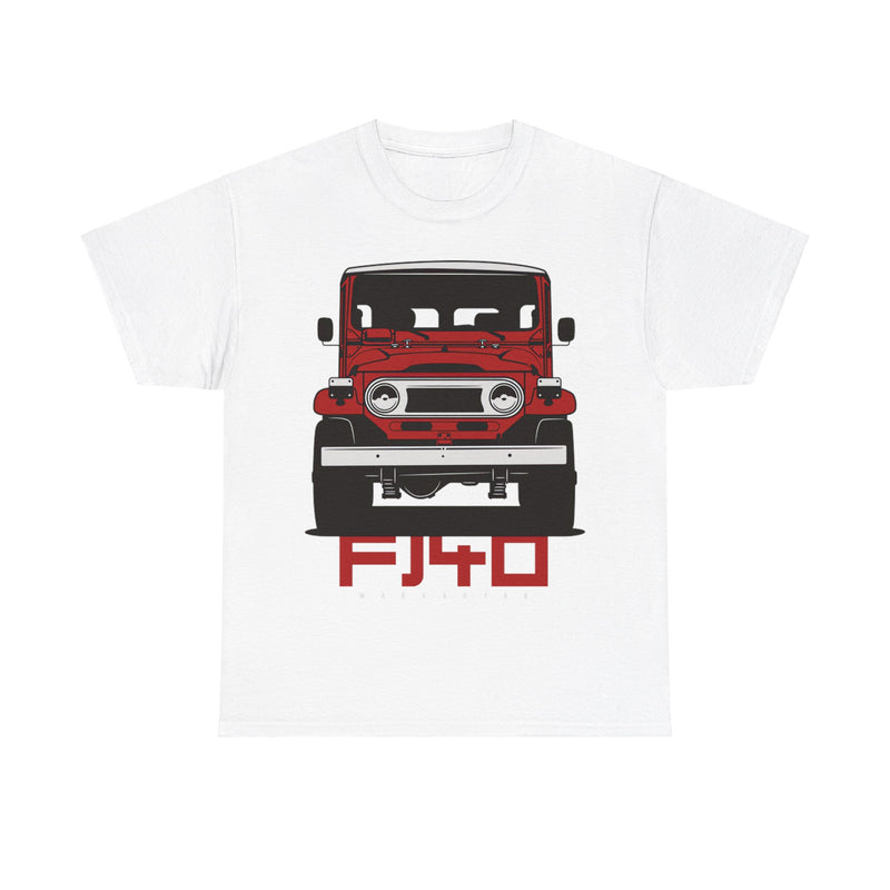 Load image into Gallery viewer, Toyota Land Cruiser FJ40 Red Car Double-sided T-shirt