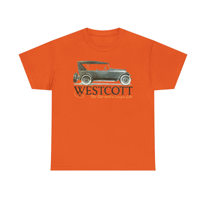 Load image into Gallery viewer, Westcott The Car With A Longer Life Vintage American Auto Logo T-shirt