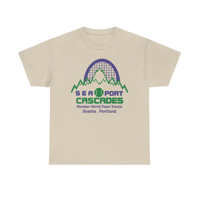 Load image into Gallery viewer, Sea-Port Cascades Washington Oregon World Team Tennis 1977 T-shirt