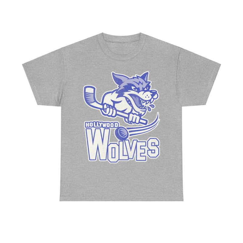 Load image into Gallery viewer, Hollywood Wolves Hockey Team Nostalgic Logo T-shirt